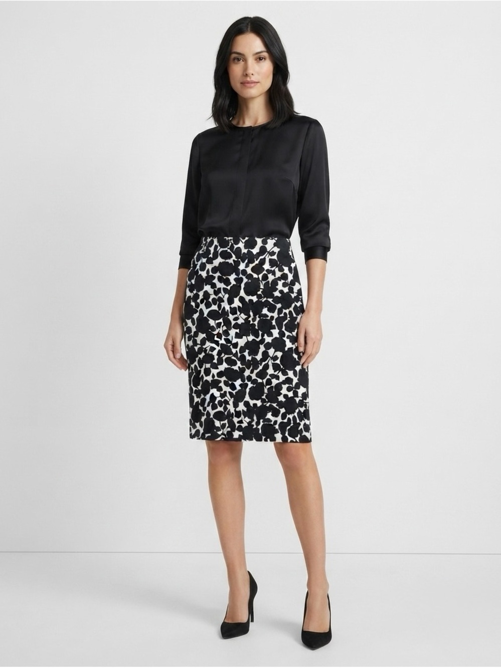 [New York & Co.] Classic Floral Skirt